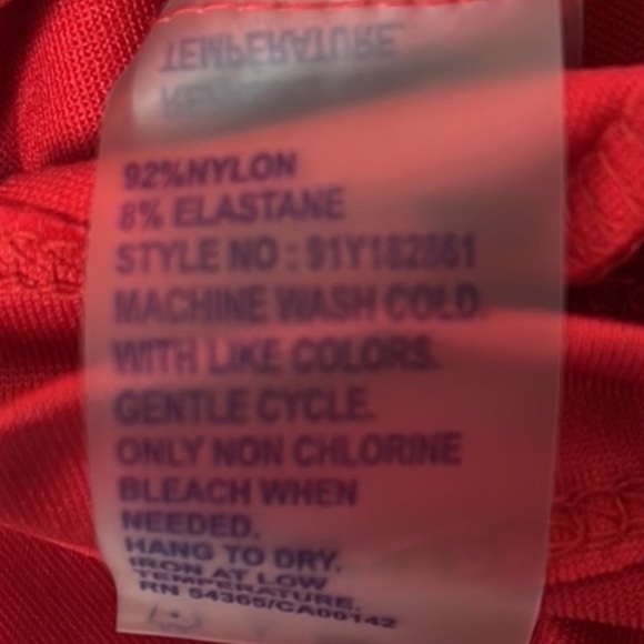 Nygard Red Sleeveless Tank Top Red Top - Picture 5 of 6